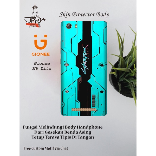 Dapat 2pcs Garskin Gionee M6 Lite motif cyber - Free Custom Motif
