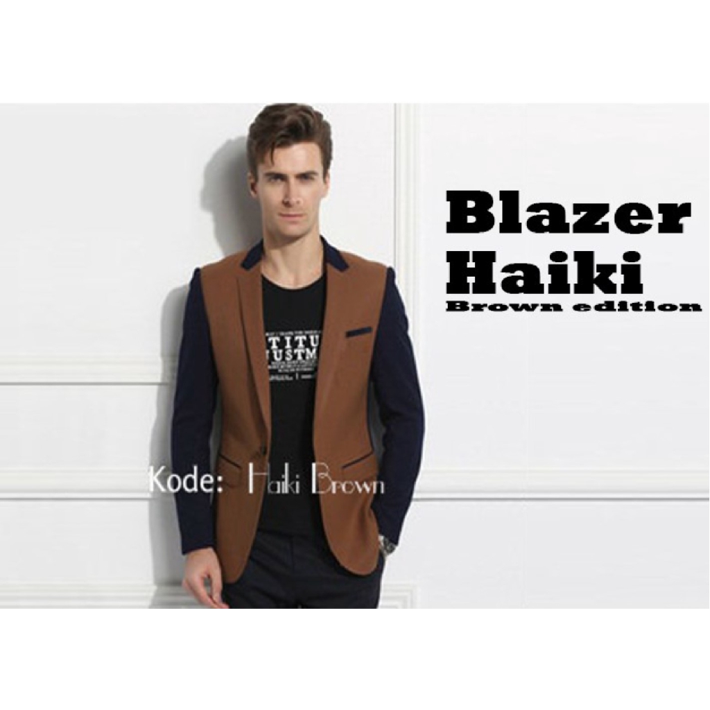 JAS BLAZER PRIA HAIKI BROWN