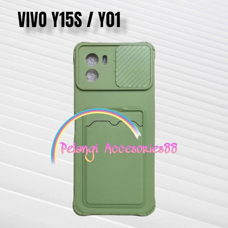 CASE VIVO Y15S / Y01 / Y01A SOFTCASE SLEDING WARNA WARNI