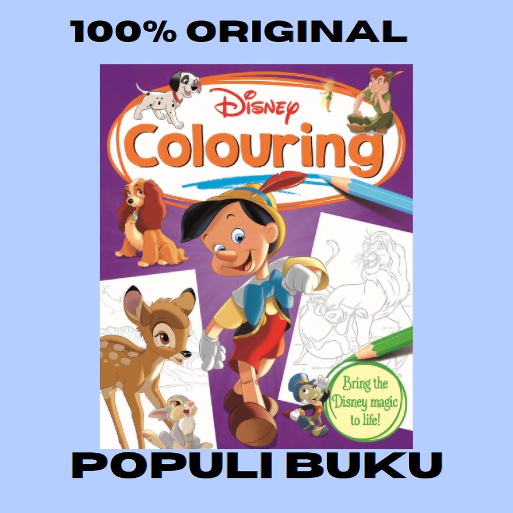 

Buku Mewarnai Anak Disney Classic Mixed Bahasa Inggris