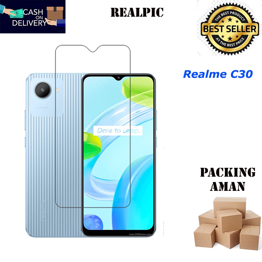 Tempered Glass Realme C30 Screen Protector Anti Gores