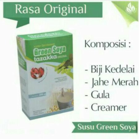 

Green soya Original plus jahe merah