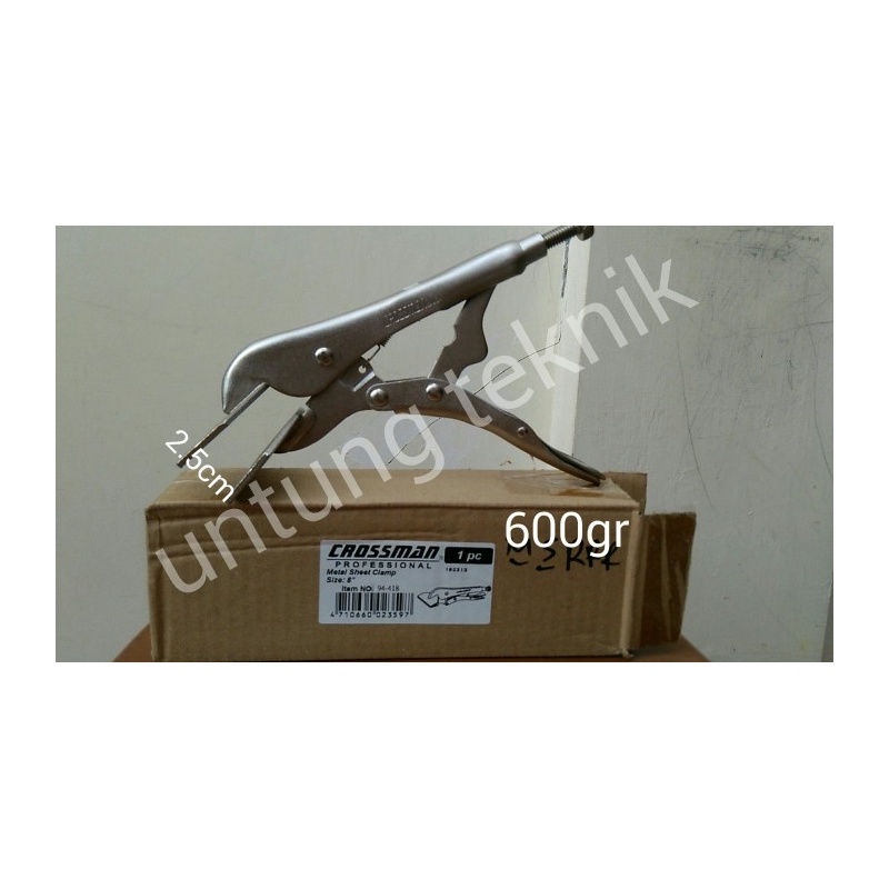 Murah Tang Catok / Penjepit besi las / Metal Sheet Clamp 8" Crossman