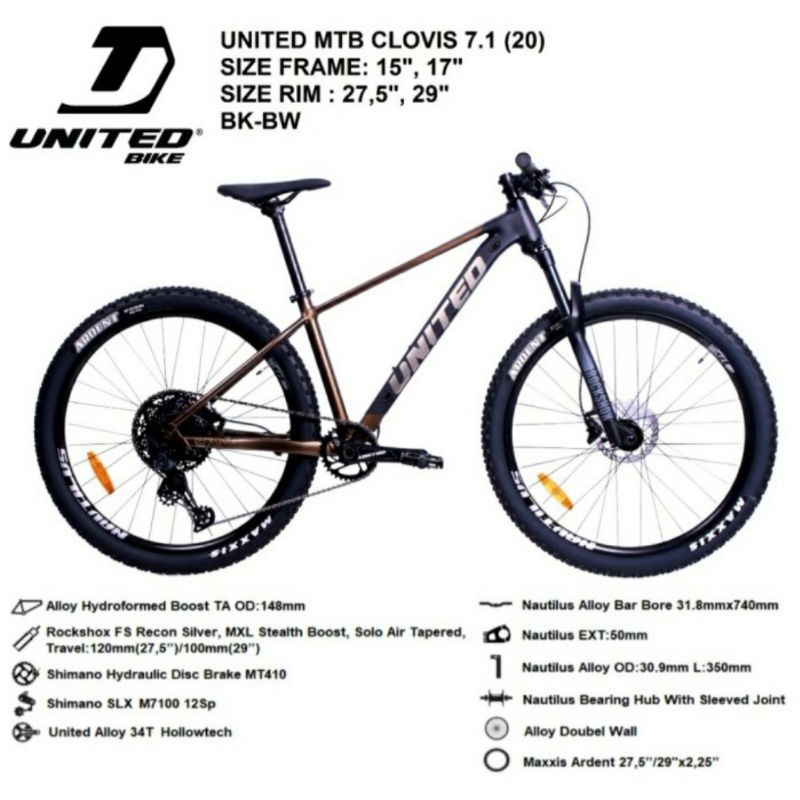 Sepeda MTB 27 inch UNITED CLOVIS 7.1