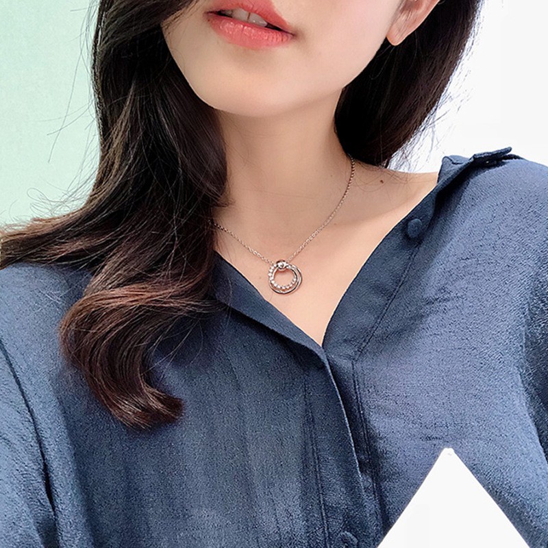 BISA COD Kalung Wanita Rantai Anti Karat Simple Elegan Aksesoris Cewek Kekinian