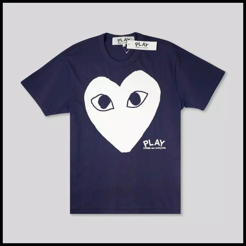 navy blue cdg shirt