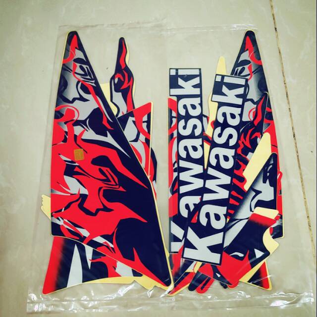 Jual striping ori ninja rr new 2013 merah