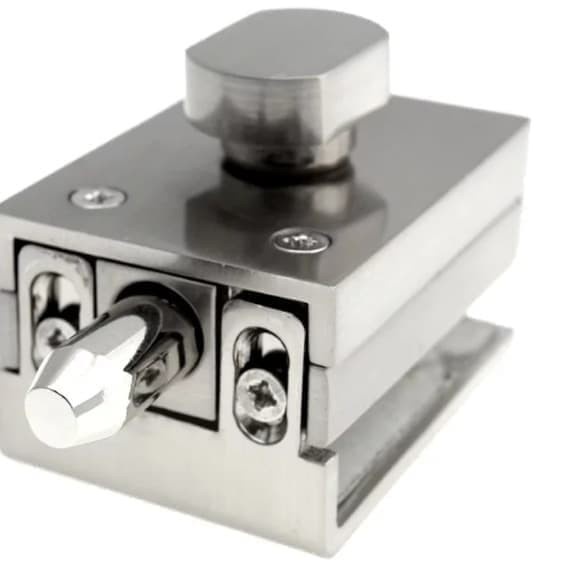 Kunci Pintu - Kunci Pintu Shower Kamar Mandi Slot Pintu Kaca Jepit Glass To Wall