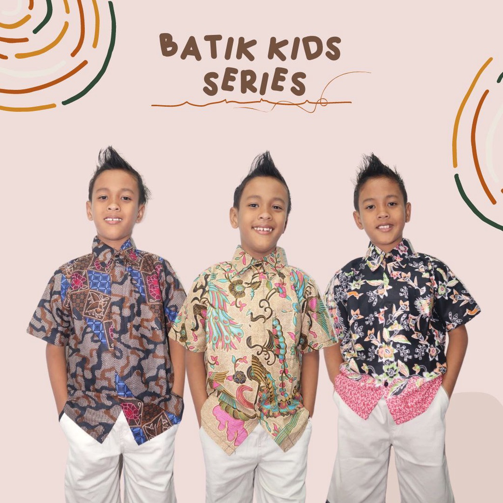 Kemeja batik anak Kemeja anak batik Kemeja anak laki laki - Baju Batik Anak Laki Laki 1 - 12 Tahun