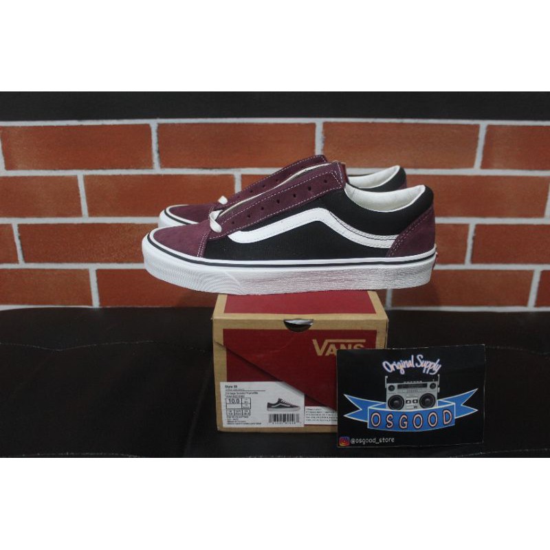 Vans Style 36 Vintage Suede Prune/Black