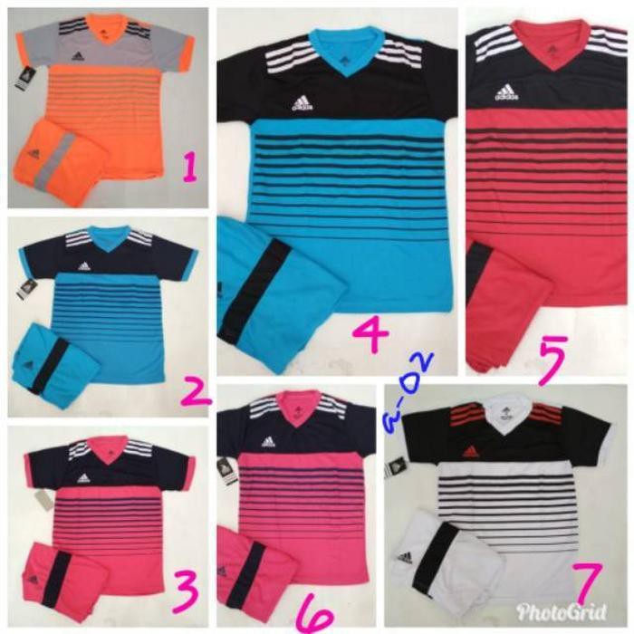 Dijual Baju Olahraga Anak Jersey Bola Kaos Setelan Futsal / Volly Adidas Limited