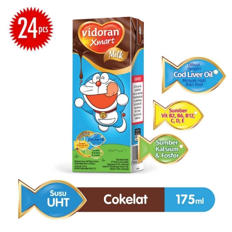 

VIDORAN Xmart Kids Susu UHT Cokelat - 175ml