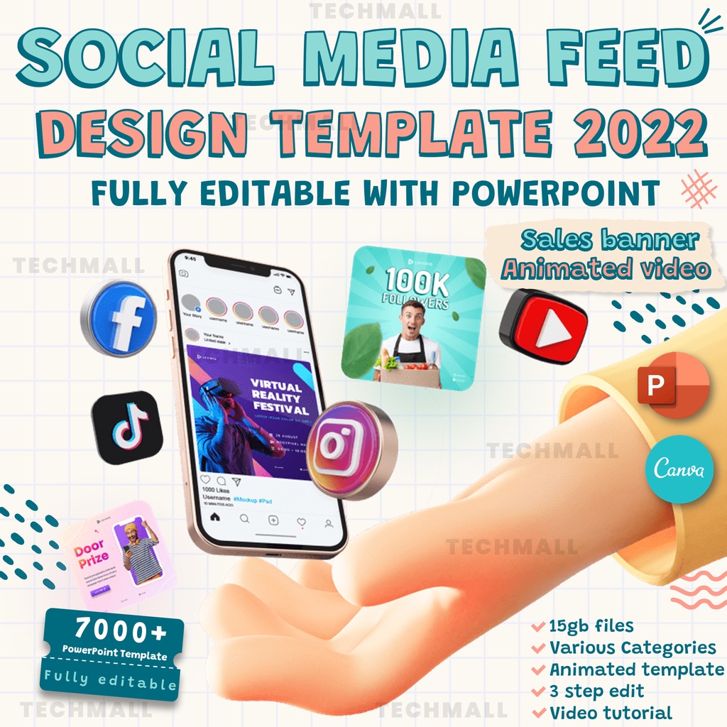 

NS Social Media Feed Design PowerPoint Template | Canva