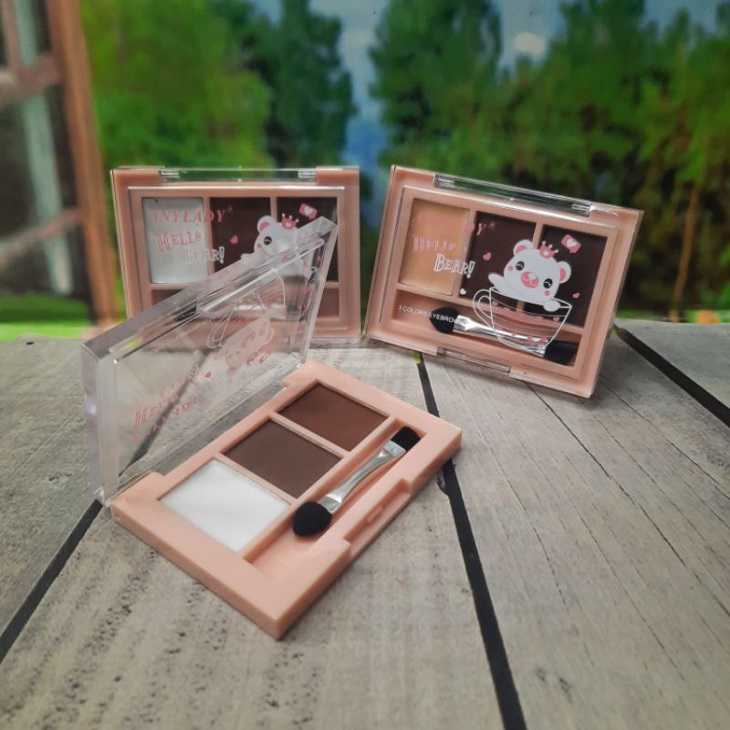 EYEBROW KIT 3 COLORS ANYLADY HELLO BEAR