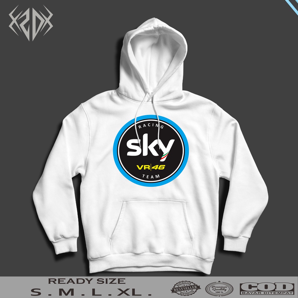 HOODIE SKY RACING TEAM VR46 01 / HOODIE PRIA / JAKET PRIA / HOODIE KEREN
