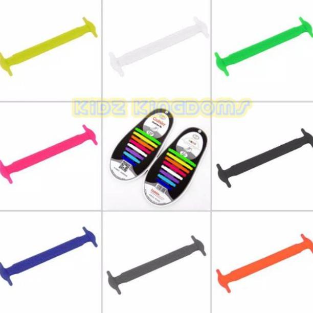 Premium Silicone Shoelaces / Tali Sepatu Silikon Karet