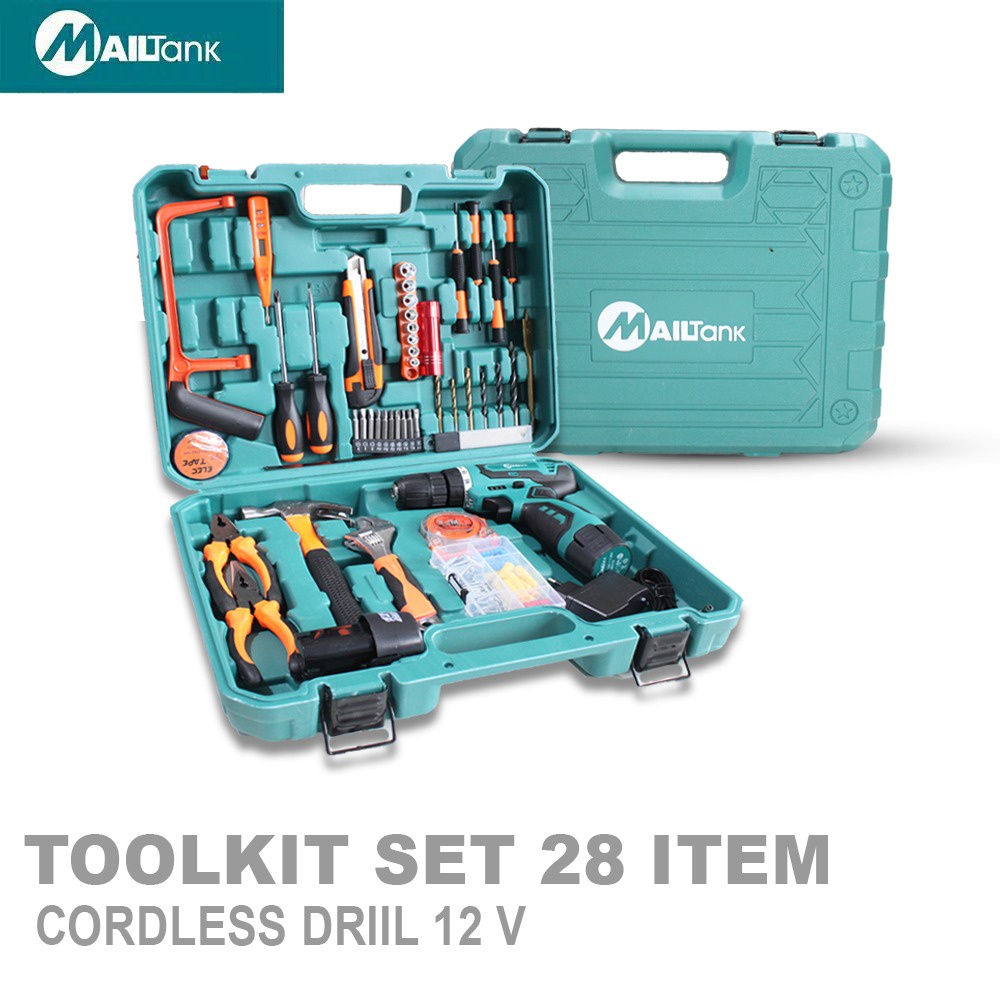 Bor impact drill 13mm electric dan Toolset Toolkit Toolbox Tool Set Tool Kit Tool Box