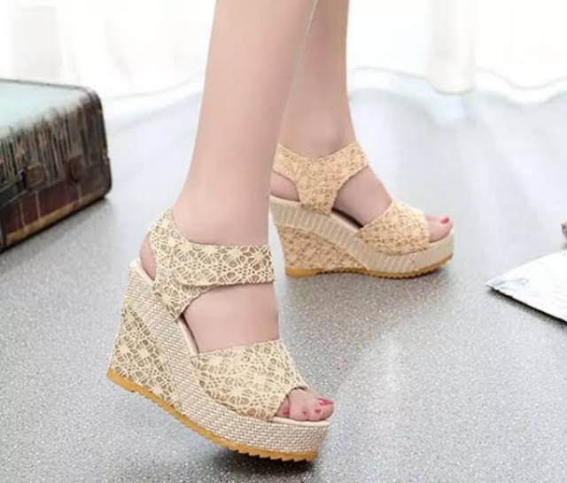 Sandal Wanita Kekinian 2022 Sendal Wanita Terbaru 2022 Sendal Wedges Wanita Sandal Wanita Wedges San