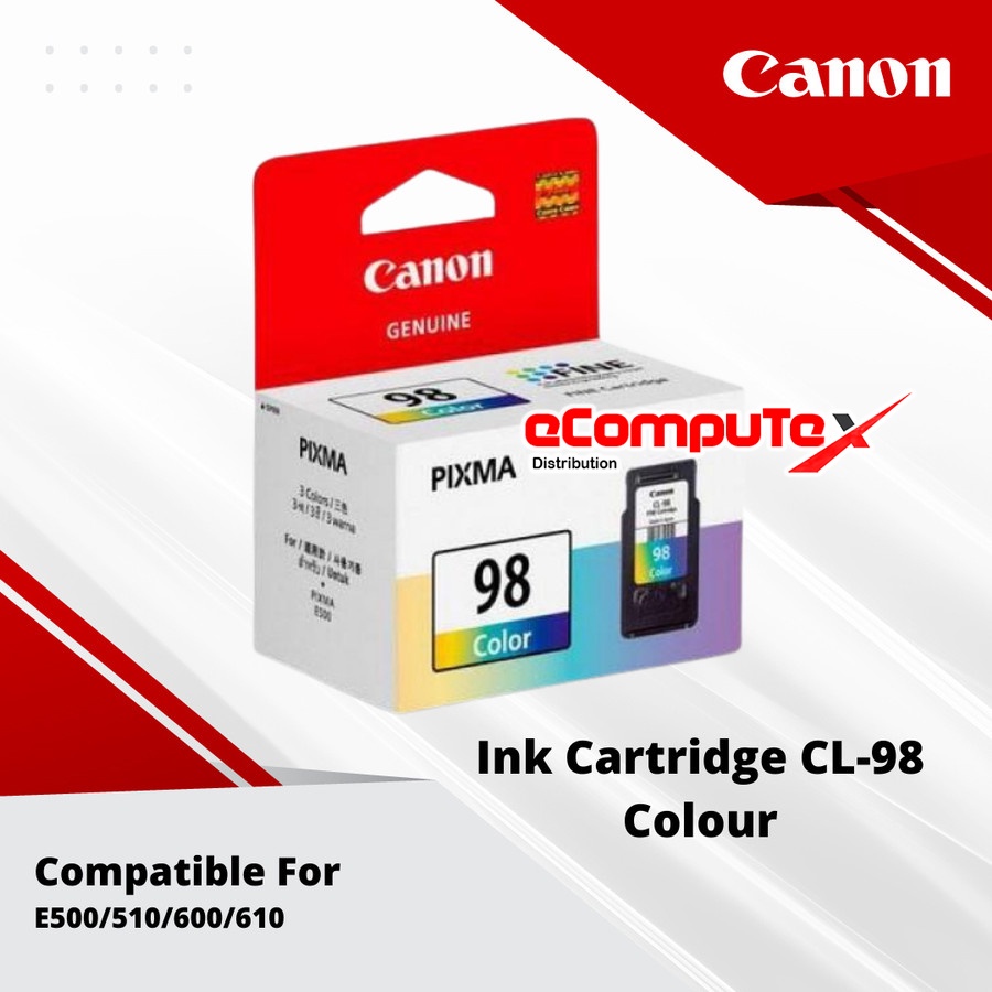 CARTRIDGE CANON CL-98 COLOR / TINTA CATRIDGE CANON CL98 COLOUR ORIGINAL RESMI