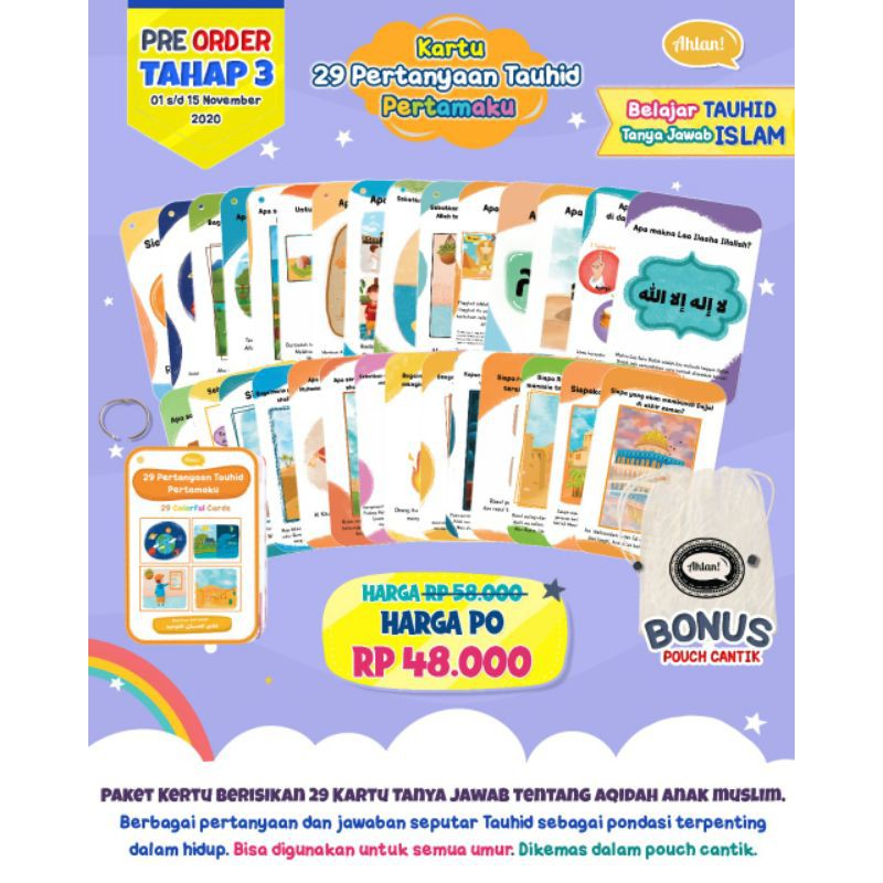 Kartu 29 Pertanyaan Tauhid