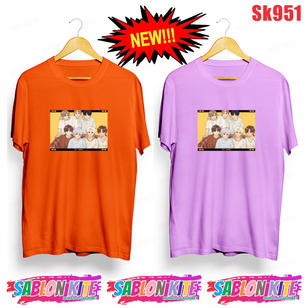 MURAH!!! KAOS NCT DREAM SK951 KARTUN CARTOON UNISEX COMBED 30S