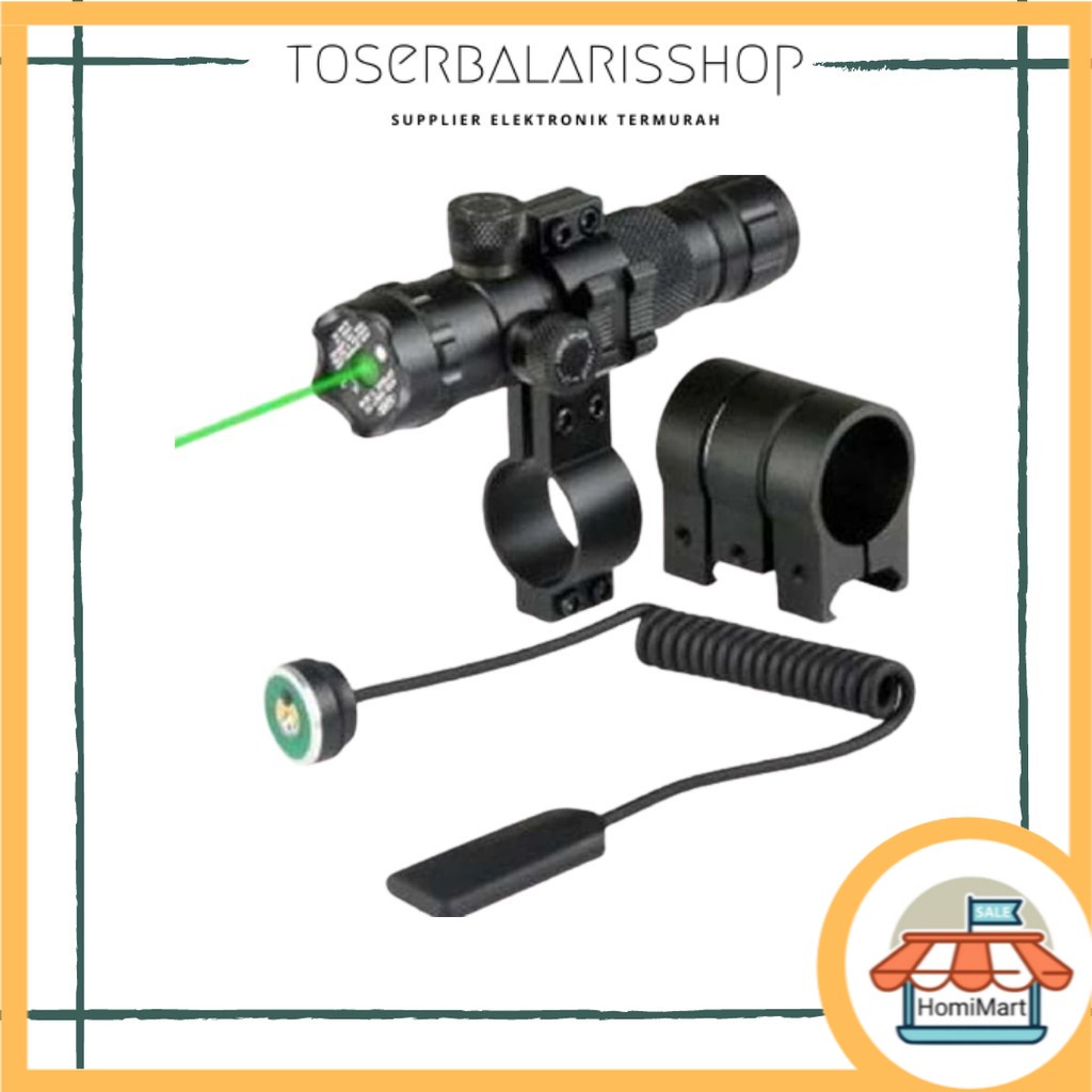 LASER SENAPAN TEMBAK SCOPE LASER HIJAU 803 YANG MAHAL