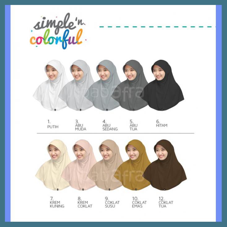 JILBAB AFRA BERGO KAOS UKURAN XL