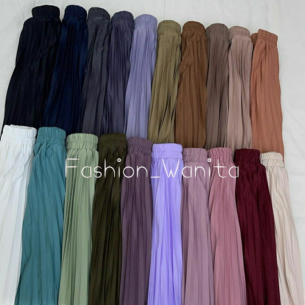 (BISA COD) PALING MURAH! Rok Plisket Premium / Maxi Skirt Prisket Pleates