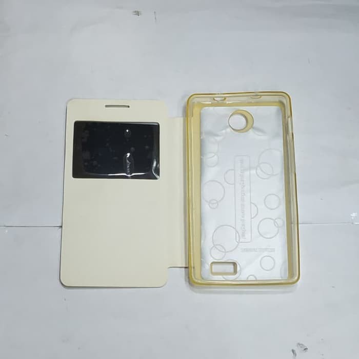 ANDROMAX C2 sarung flip cover ume/ sarung model buku MANTUL