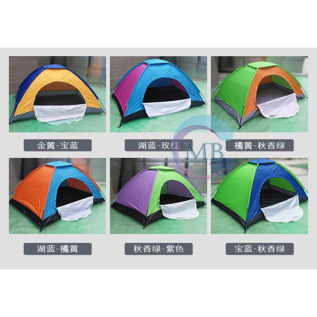 RT106 Tenda Camping outdoor indoor kapasitas 2-3 orang ukuran 2m x 1,5m MB3015