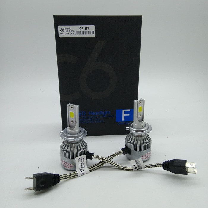 TG Lampu LED Mobil H7 Cob C6 Chips 36W - 3800Lm