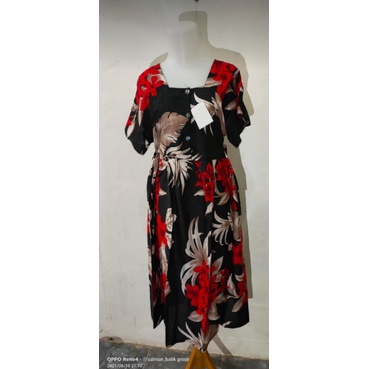 Daster busui bunga tali samping