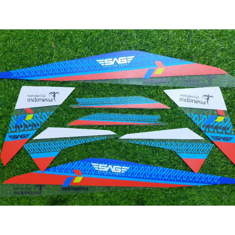 Striping sticker transparan Beat FI livery MANDALIKA