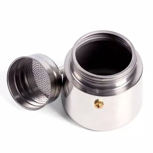 Paket Kompor Mini Hot Plate + Mokapot Jawa stainless 6 cups paket Duo-2
