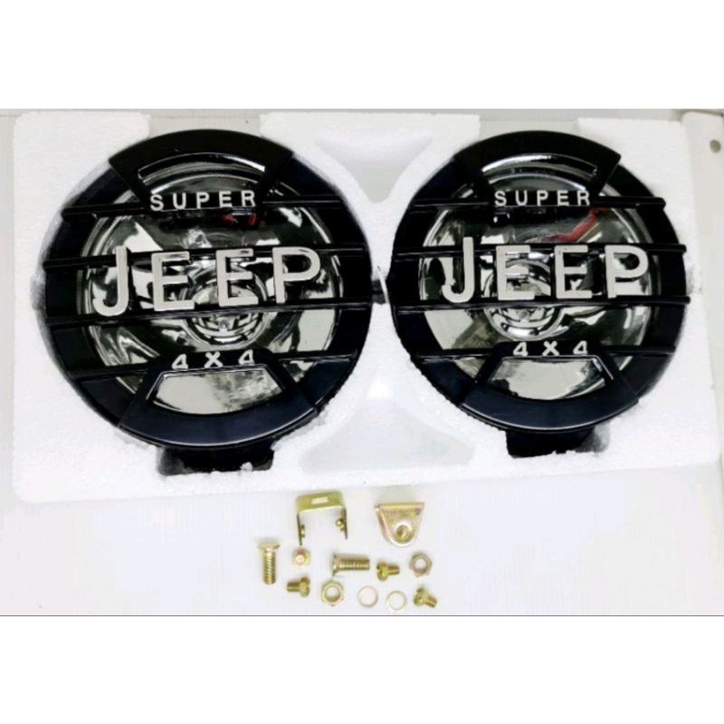 LAMPU DEPAN MODEL JEEP DOUBLE H3 BAUT BAWAH ISI 2 PCS