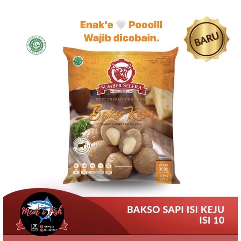 

BAKSO KEJU HALAL / BAKSO SAPI ISI KEJU / BAKSO SAPI SUMBER SELERA 10 PCS