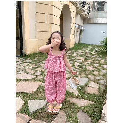 set anak bunga 3 warna crop set baby baju bayi dengan celana joger panjang setelan import