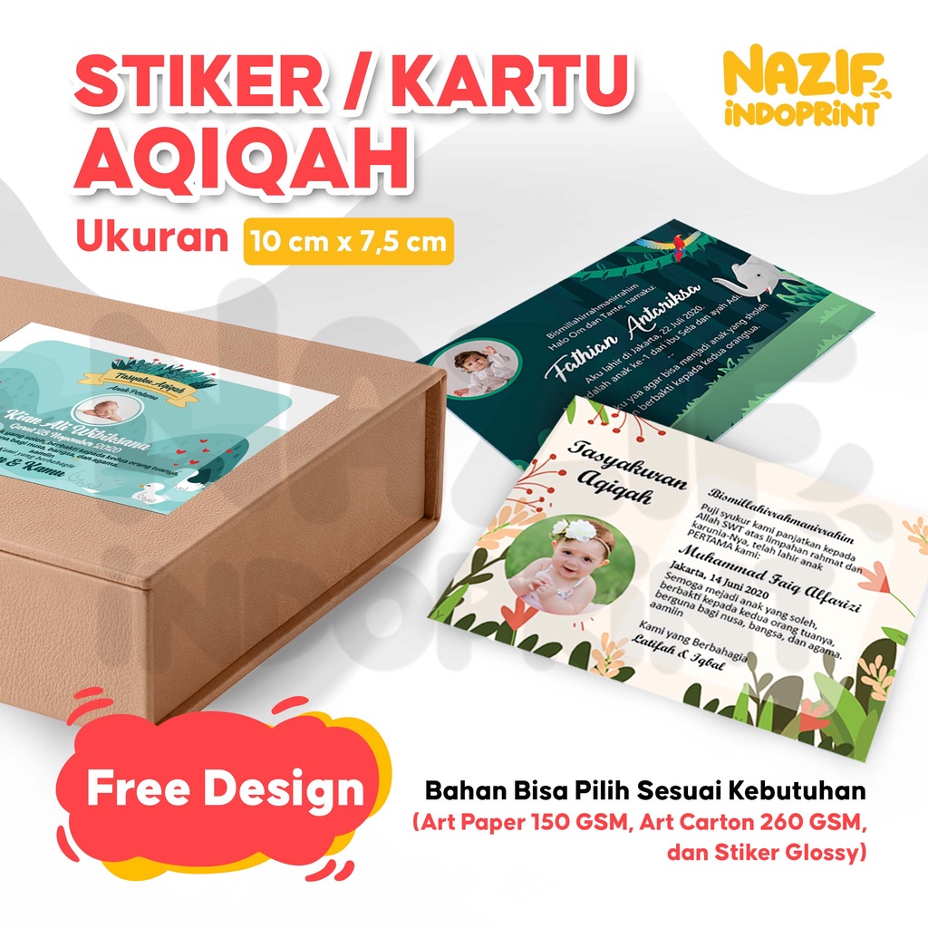 

Stiker Aqiqah Bayi Lucu / Stiker Syukuran Aqiqah / Stiker Tasyakuran Aqiqah / Kartu Ucapan Aqiqah Murah Lucu