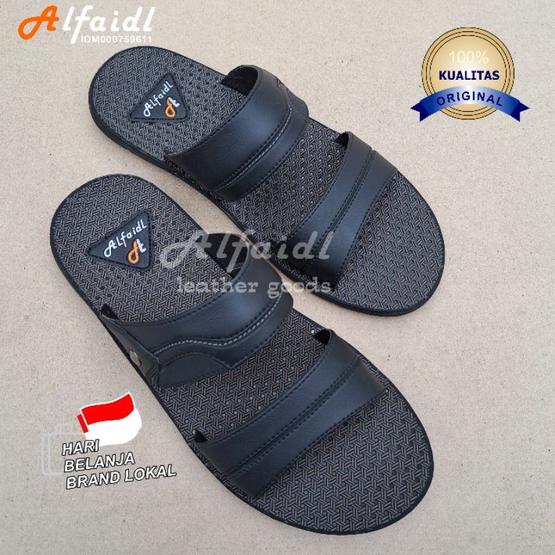 Sandal Distro | Sandal Pria Casual | Sandal Pria Ban Dua | Sandal Slide Original Alfaidl