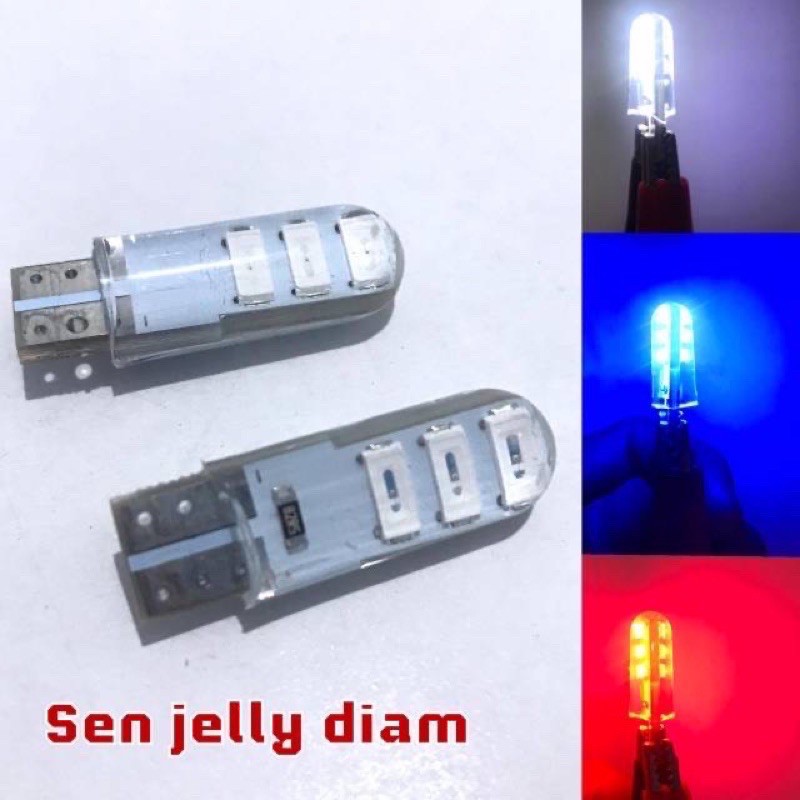 sen jelly non flash/diam harga sepasang/2pcs LAMPU SEN COLOK JELLY 6LED DIAM