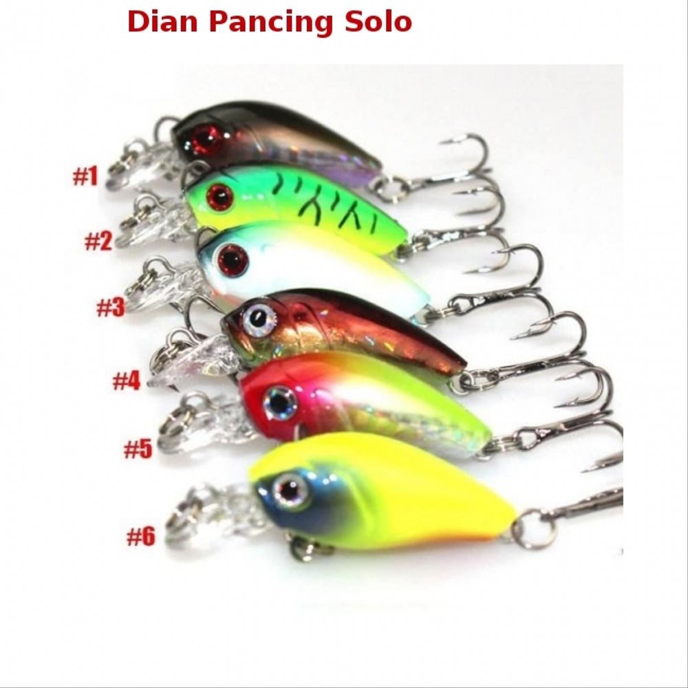 Umpan Pancing Ikan 3D Bahan Plastik ABS 4.5cm