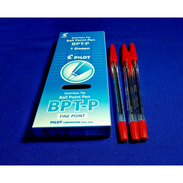 

Pilot BPT-P Ballpoint Pen Hitam / Biru / Merah ( 1 Pack - 12 Pcs ) ( IRRA STORE )