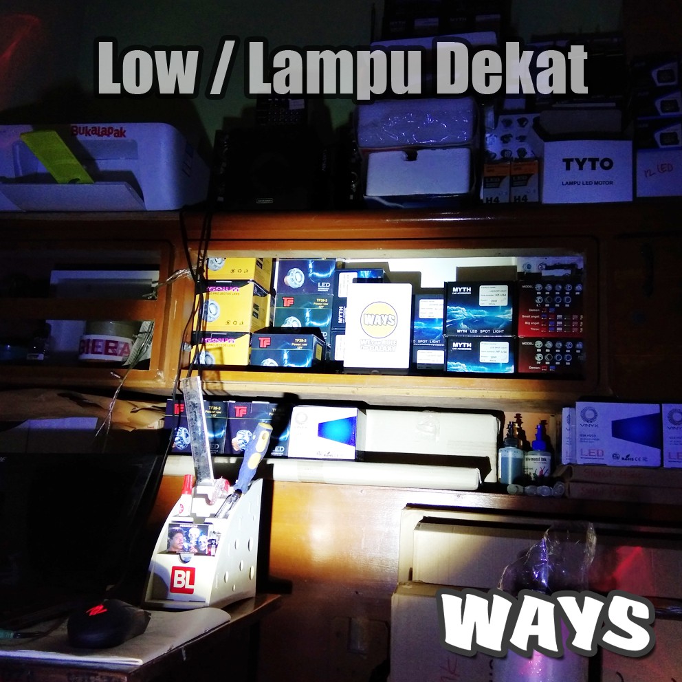 [L056] Lampu Depan Projie Proji LED Hi-Lo High Low Motor Mio Soul GT Xeon Xride Scoopy Vixion Ninja