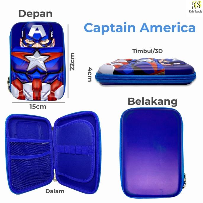 

Tempat Kotak pensil hardcase smiggle anak laki karakter timbul 3D