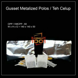 Image of Kemasan Gusset Metalized untuk InnerBag Kantong Teh Celup