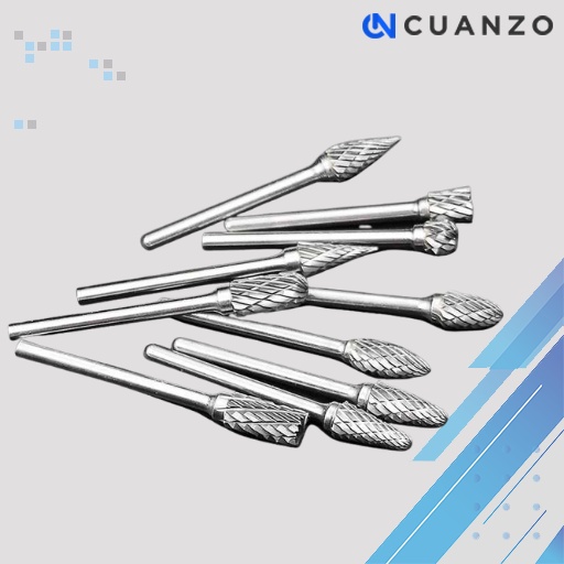 Mata Bor Tungsten Carbide Cone Spiral 1/8 Inch 10 PCS / Mata Bor Set Besi Pagoda Baja Kayu Beton Tuner Kaca Pahat 1 Set / Mata bor Mini Pelubang Kayu Hole Punch Drill / Mata Bor Plat Baja Kuningan Plastik Lengkap Multifungsi Ukir Kayu Murah