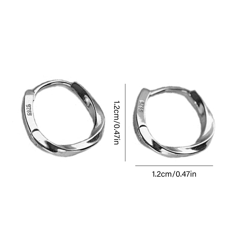 Anting Hoop Sterling Silver 925 Untuk Wanita
