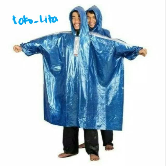 Jas Hujan 708 Poncho Lengan 2 in 1 Kepala Batman Funtastic Elmondo 708