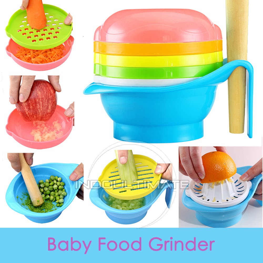 9in1 SET Mangkok Makan Bayi Serbaguna Peralatan Makan MPASI Baby Manual Food Processor BY-630