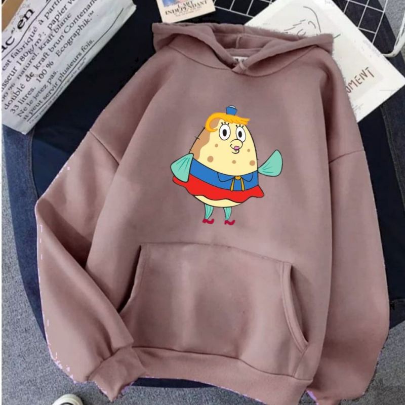 Nickelodeon Spongebob Patrick Hoodie sweter wanita cewek